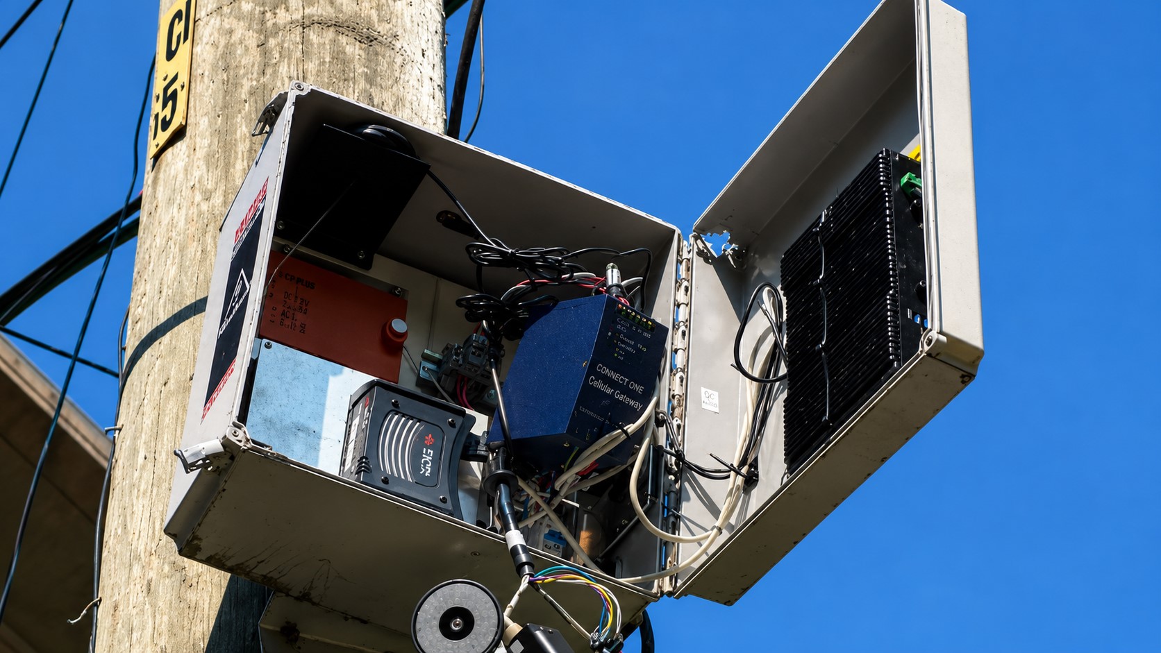 Chain Bridge Utility Box Concealed Cameras on Diplomatic Route