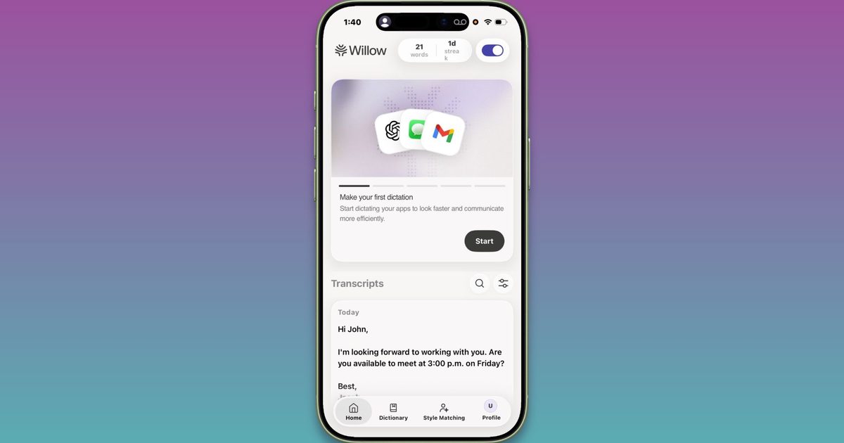 You no longer need Willow’s Pro plan for unlimited AI dictation on your iPhone