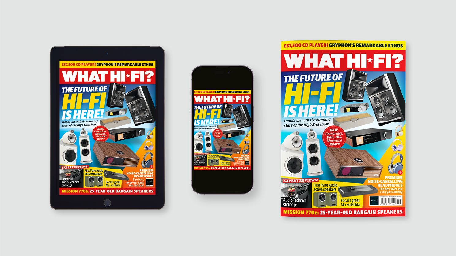 New issue of What Hi-Fi? out now: stunning stars of future hi-fi, premium noise-cancelling headphones and more