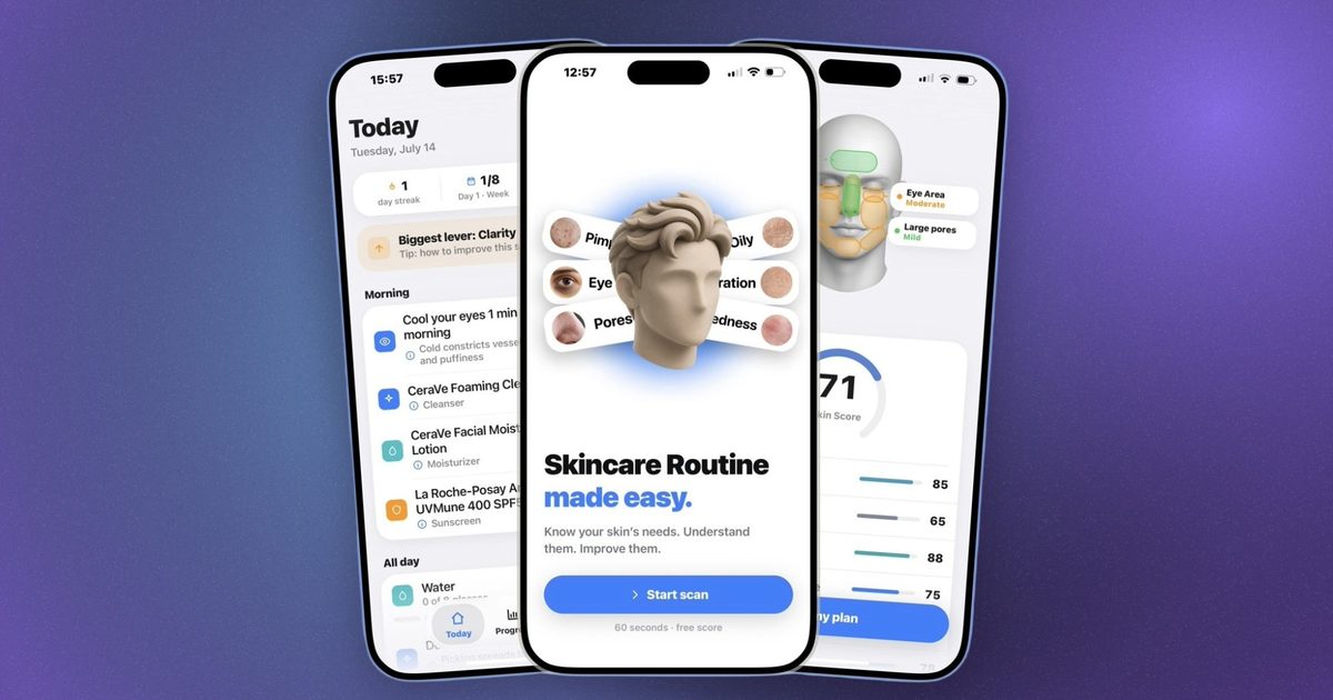 I found an iPhone app that builds a skincare routine from a 30-second face scan