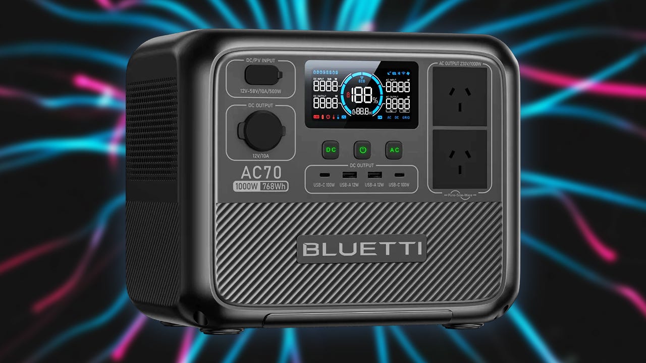 Bluetti’s Popular AC70 768Wh 1,000W LiFePO4 Power Station With 5 Year Warranty Drops to $200, Making It the Lowest Price of 2026 (Better Than Prime Day)