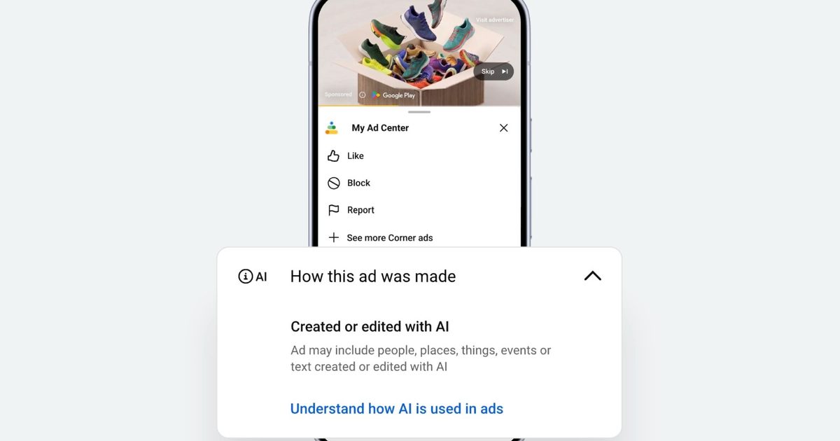You can now check if a Google ad was made using AI