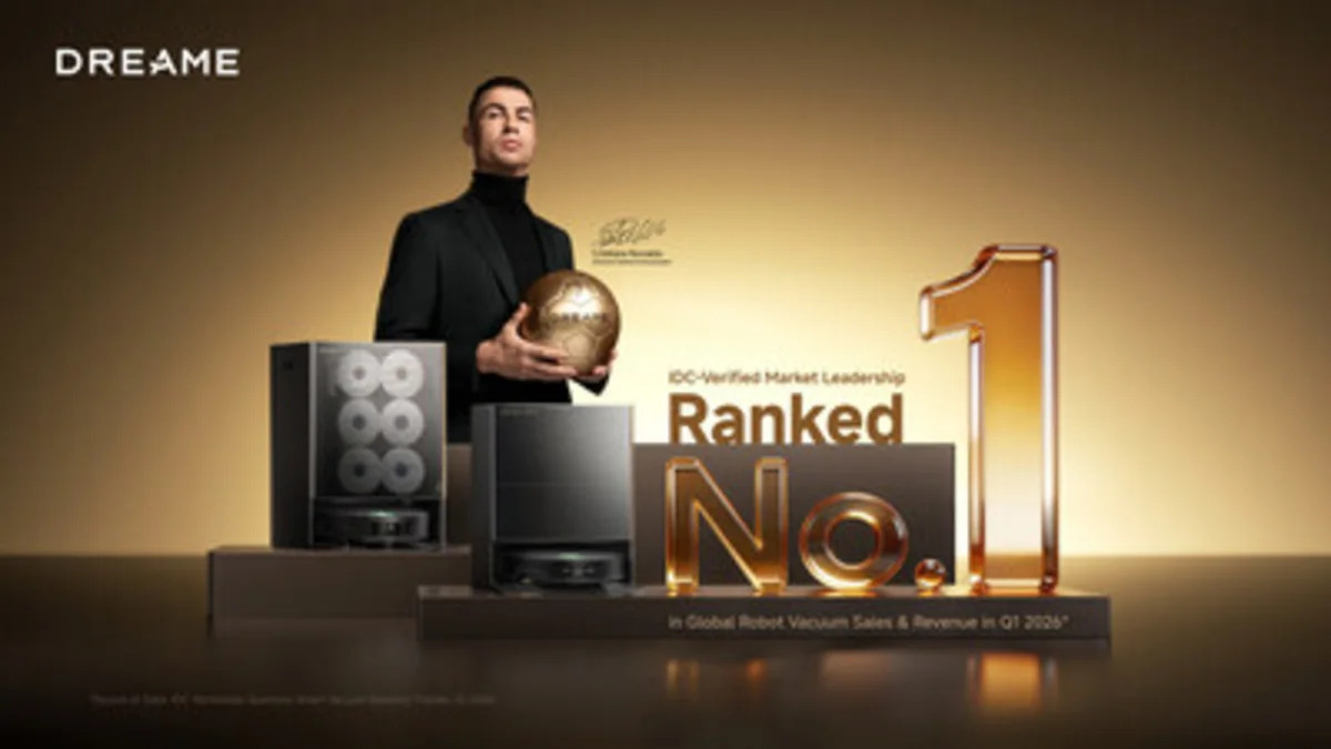 Dreame Becomes the World’s No.1 Robot Vacuum Brand by Sales Volume and Revenue, According to IDC