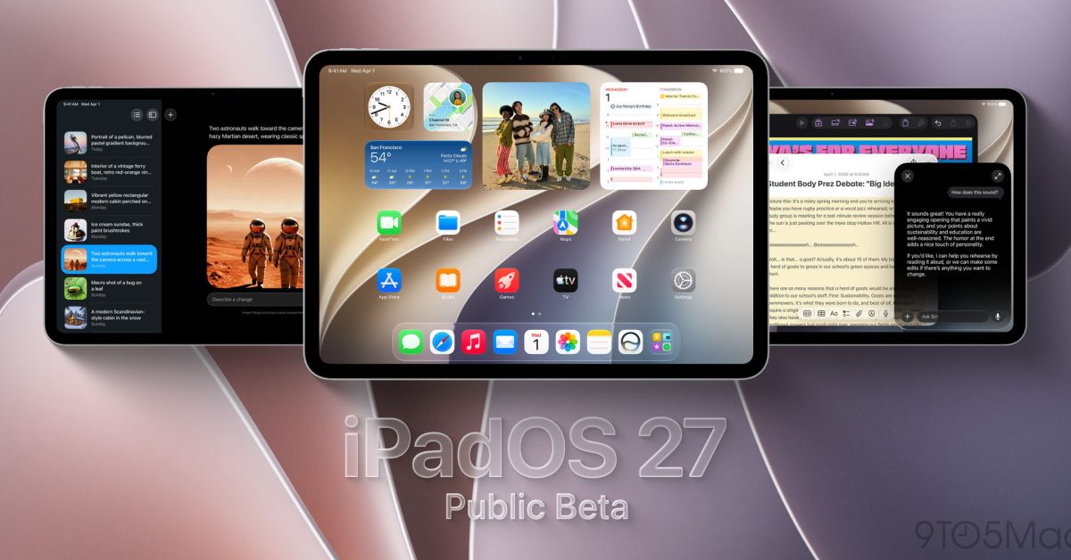 Public beta 2 for iPadOS 27 and more arrives with these new features – 9to5Mac