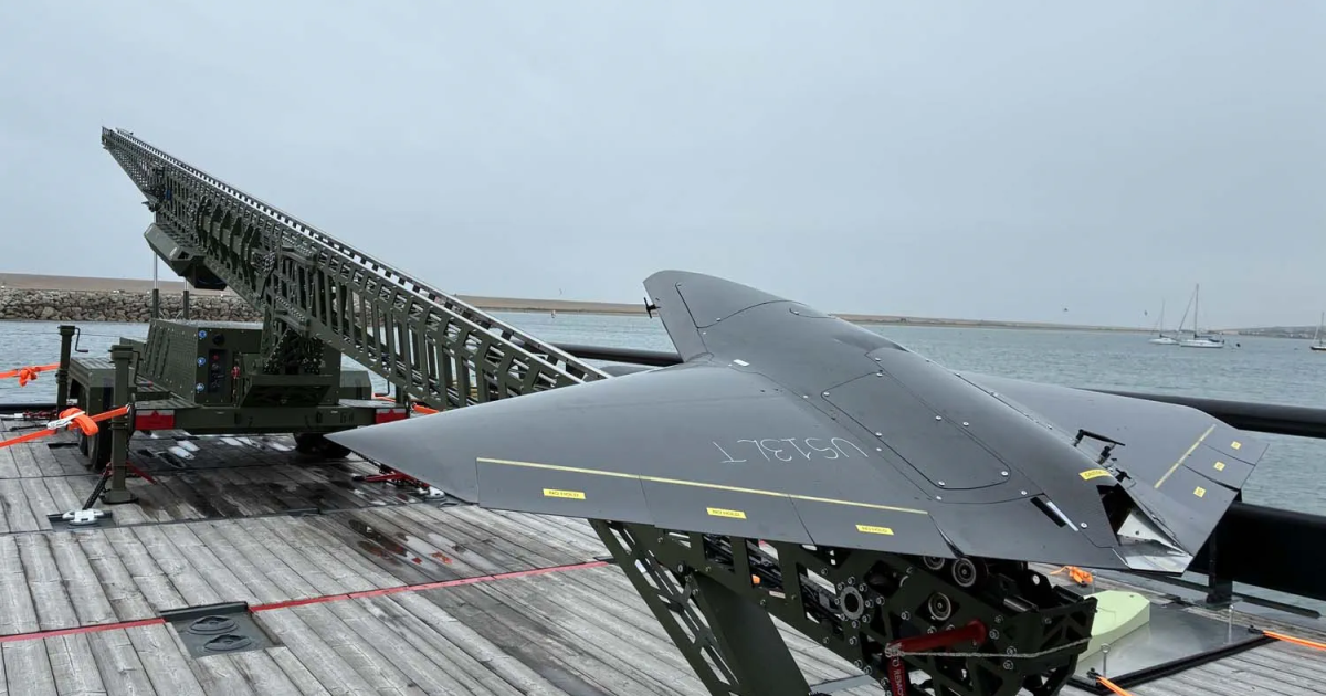 Shipborne catapult launches strike-capable drone toward hybrid combat