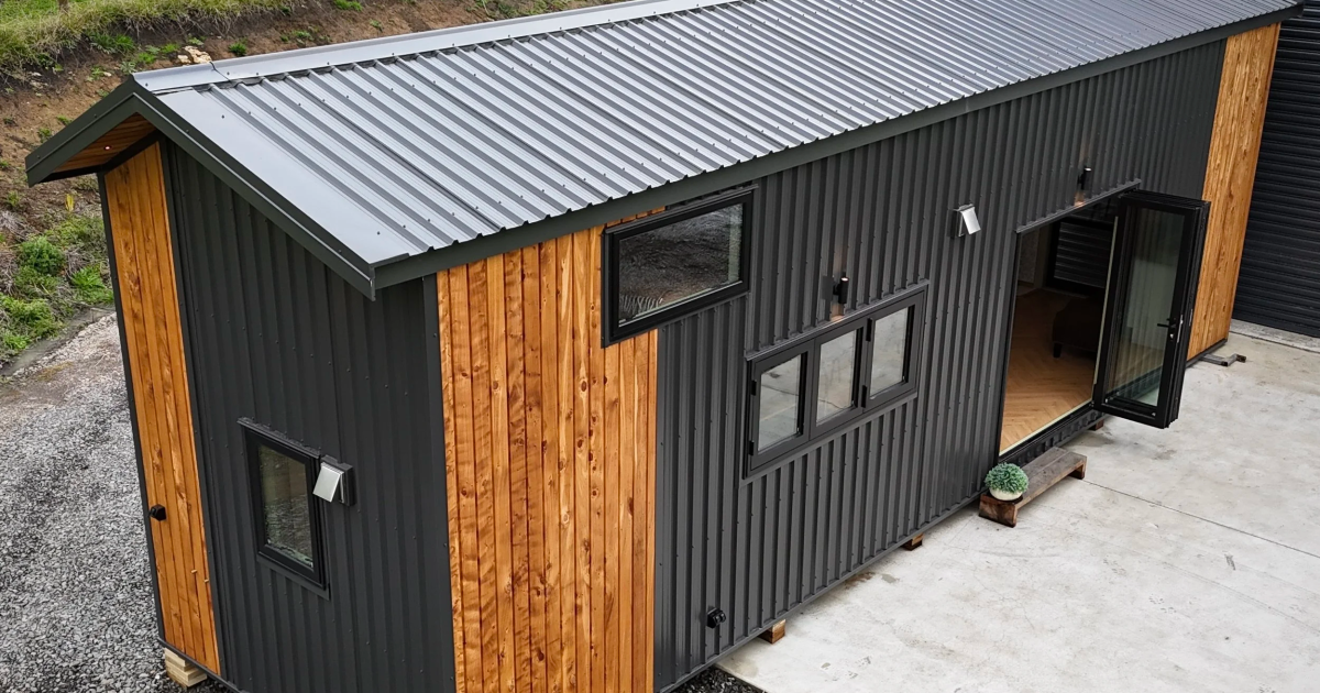 Spacious tiny house is designed with full-time living in mind