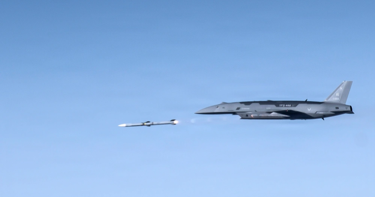 US Air Force makes its first wingman drone missile launch