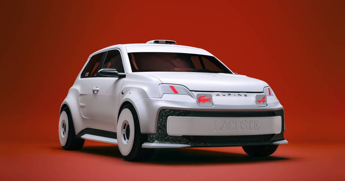 Ultra-sporty electric rally car is a new look for famed fashion brand