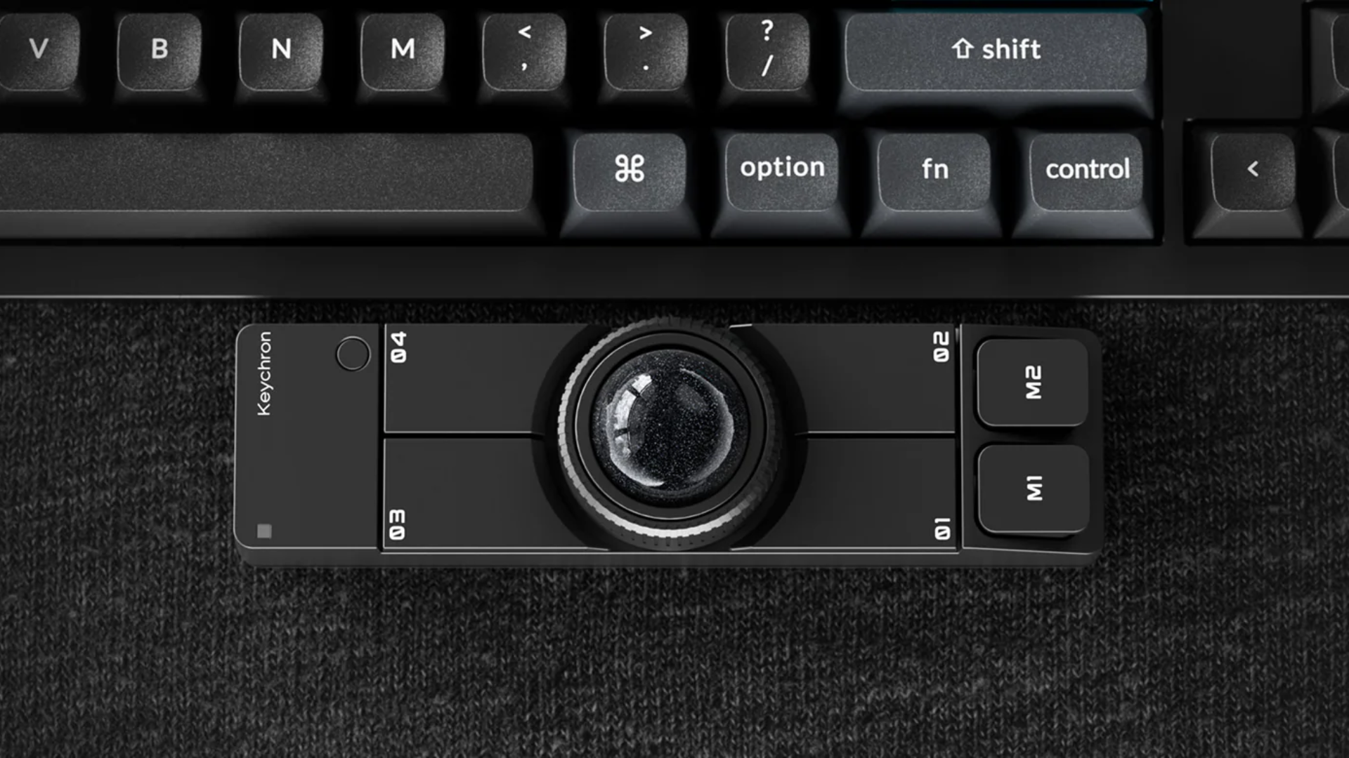 Keyboard giant Keychron launches Nape Pro wireless trackball mouse — rectangular form factor designed to sit under spacebar gives users six customizable buttons and a control dial