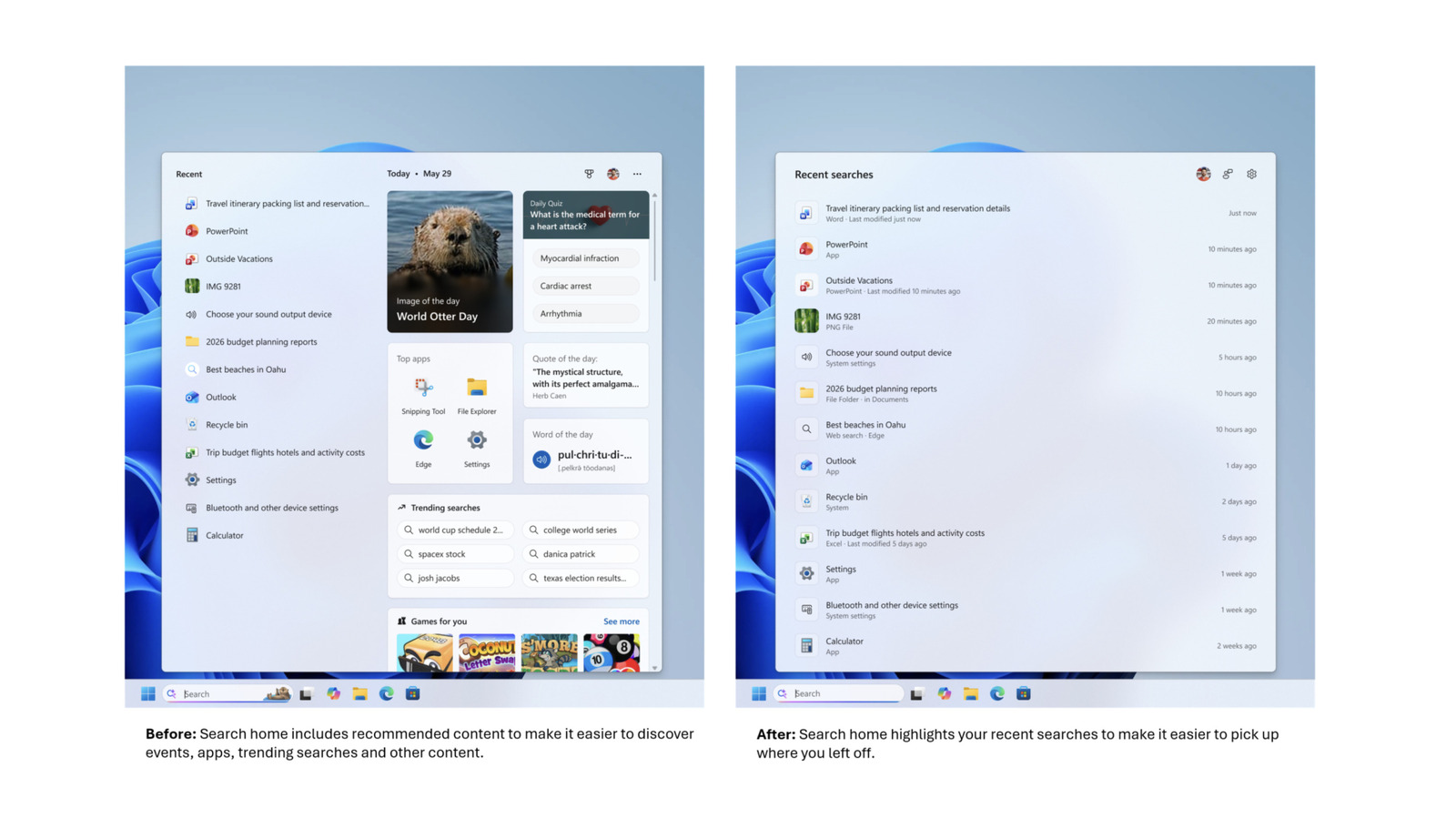 Microsoft is making the Windows Search Box more streamlined and useful – Engadget