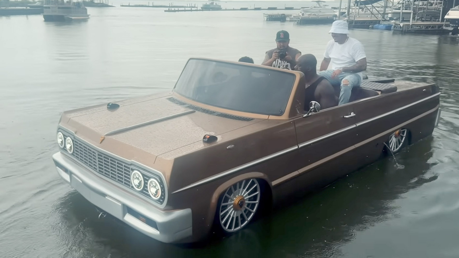 The Newest Ride In Shaq’s Collection Is A ’60s Impala (And It Sails On Water) – SlashGear