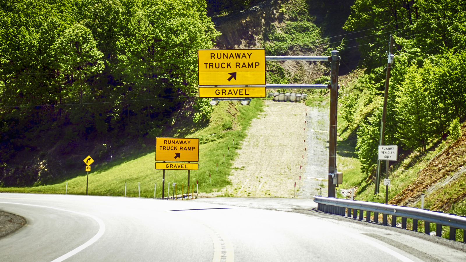 What Does It Mean When You See A ‘Runaway Vehicles Only’ Sign On The Road? – SlashGear