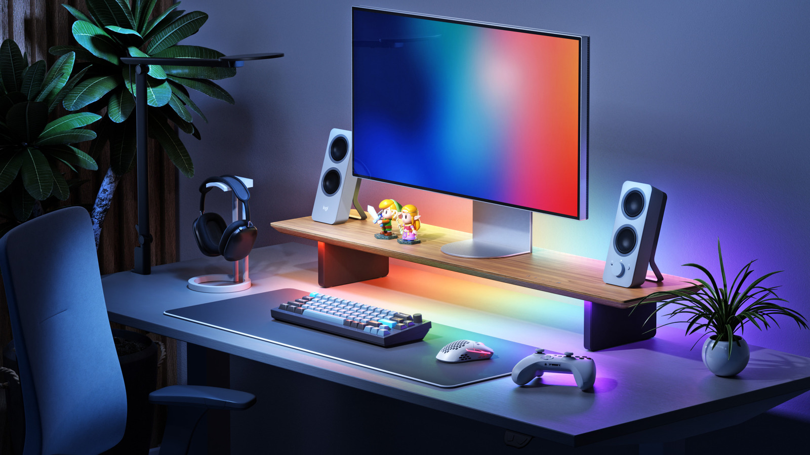Nanoleaf’s monitor stand is an all-in-one setup that brightens up your desk space – Engadget