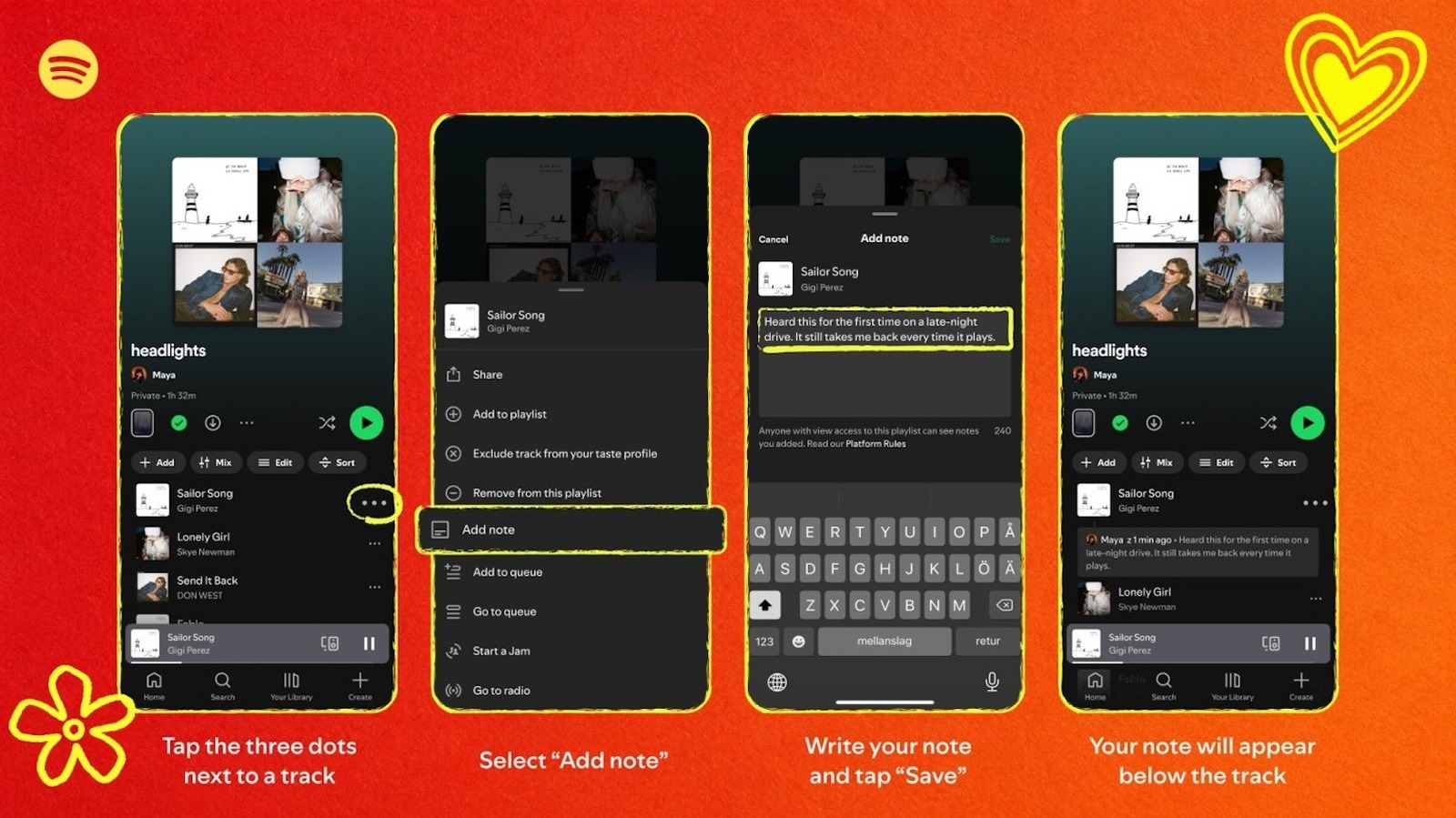 Spotify’s new feature lets you leave little notes on songs – Engadget