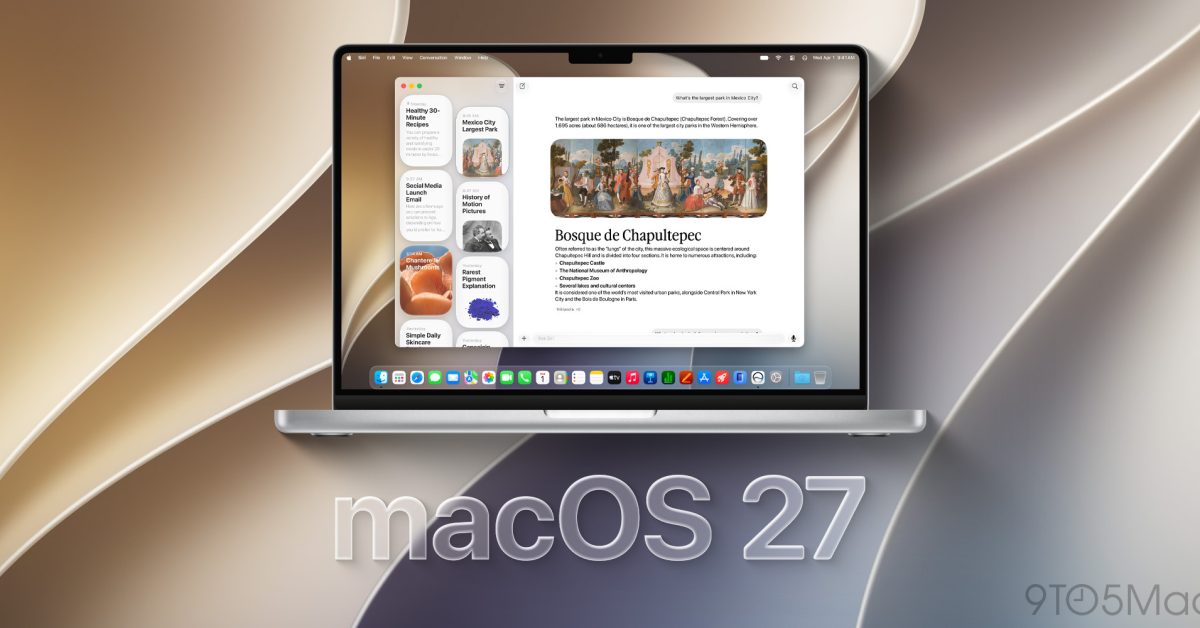 macOS 27 Golden Gate adds these new wallpapers and screen savers to your Mac – 9to5Mac