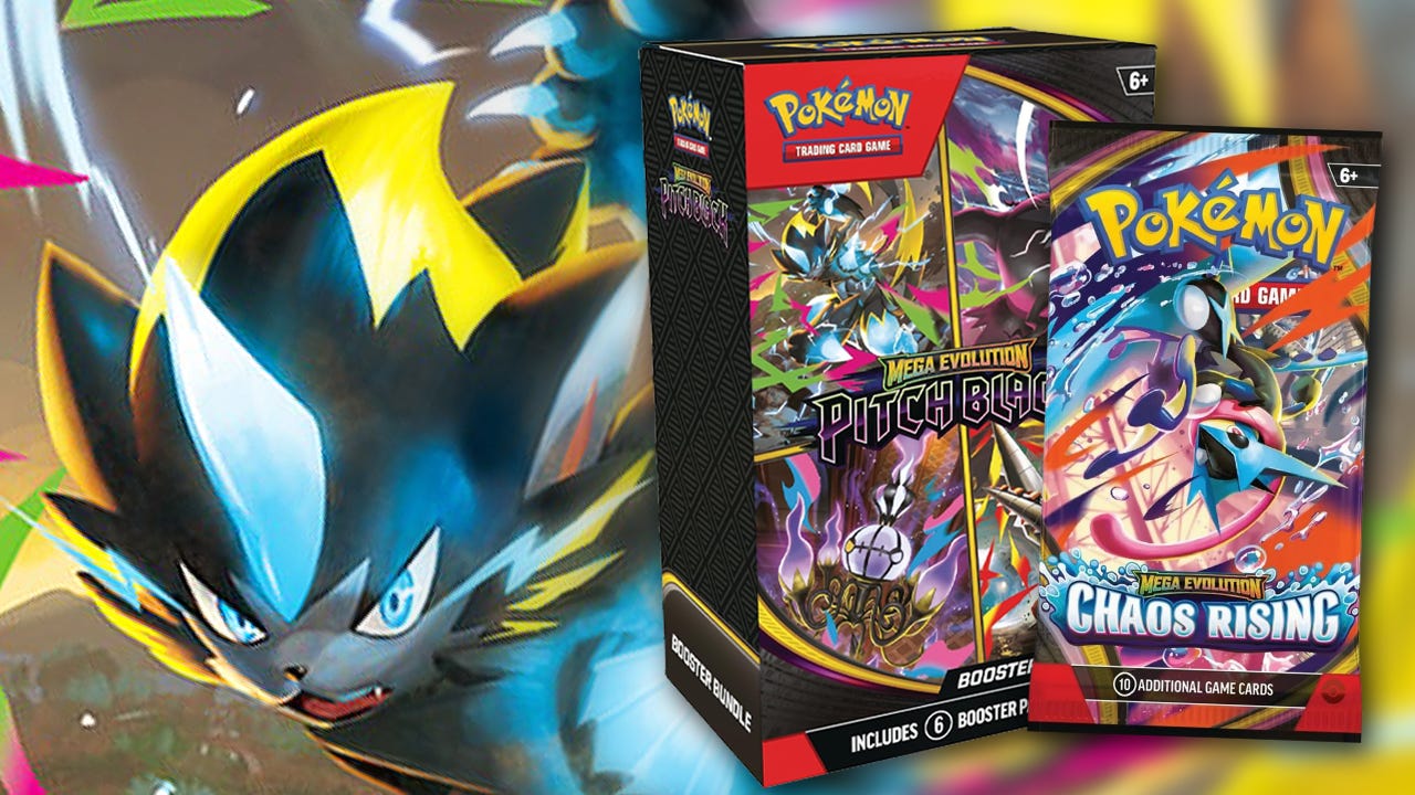 Amazon Drops the Price of New Pokémon TCG: Mega Evolution Booster Bundles, Including Pitch Black, Chaos Rising, and More — Limited Time Only