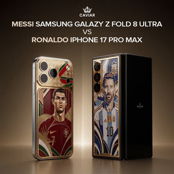 Caviar Unveils Limited-Edition Messi and Cristiano Ronaldo Smartphones Inspired by Samsung Galaxy Z Fold 8 Ultra and iPhone 17 Pro