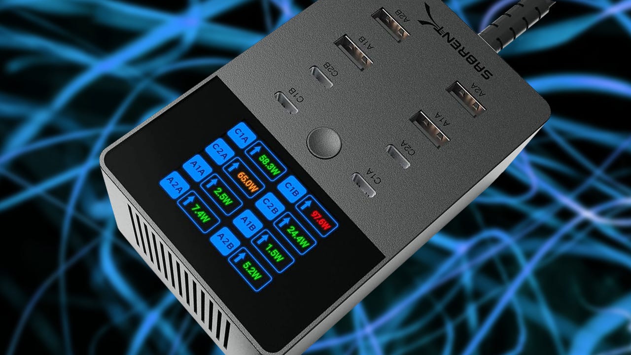 The Powerful Sabrent Voltik 8-Port 252W USB Desktop Charging Station Drops Below $60 With Amazon Coupon (Up to 100W of Power Delivery Per Port)