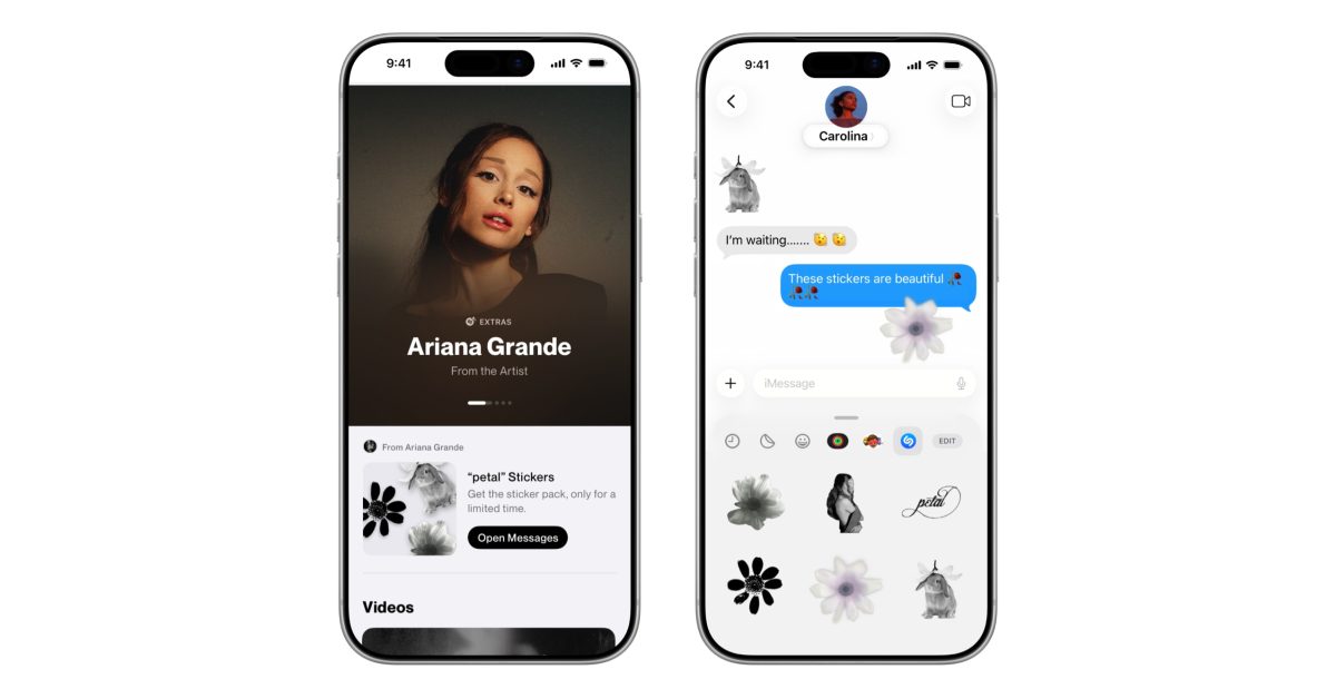 Shazam launches its first ever sticker pack to celebrate Ariana Grande’s new album – 9to5Mac