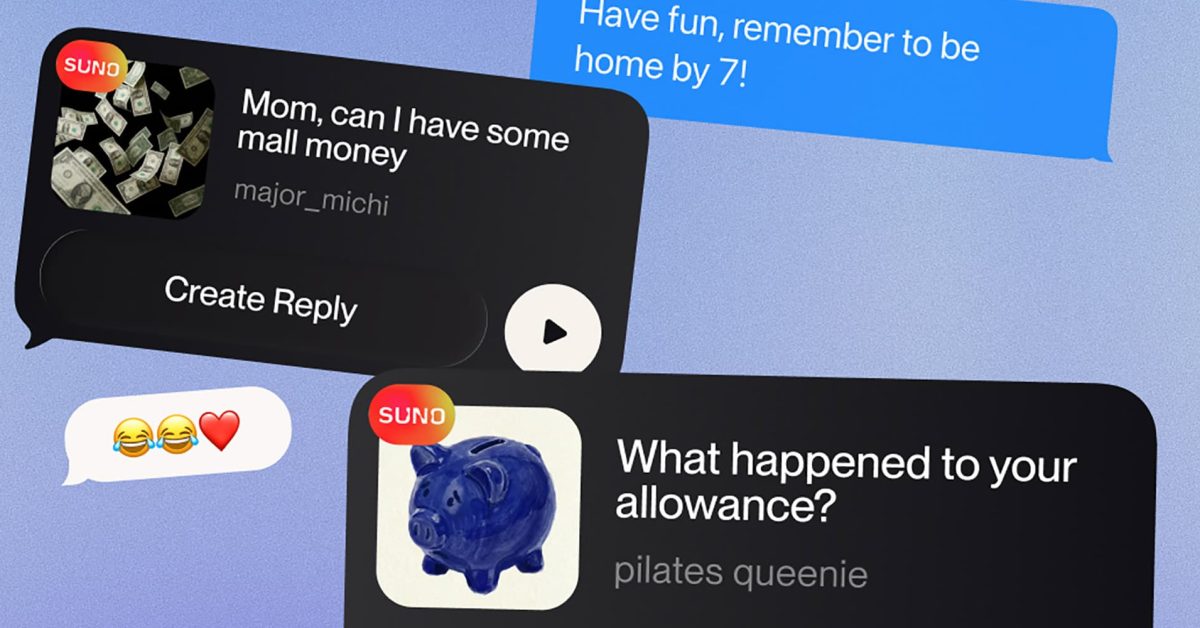Suno now lets iPhone users generate songs directly in iMessage – 9to5Mac