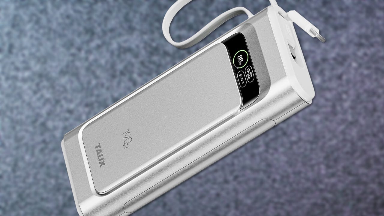 Save 50% Off the Talix 20,000mAh Power Bank With 190W of Total Power Output, Now Just $25 After Amazon Coupon