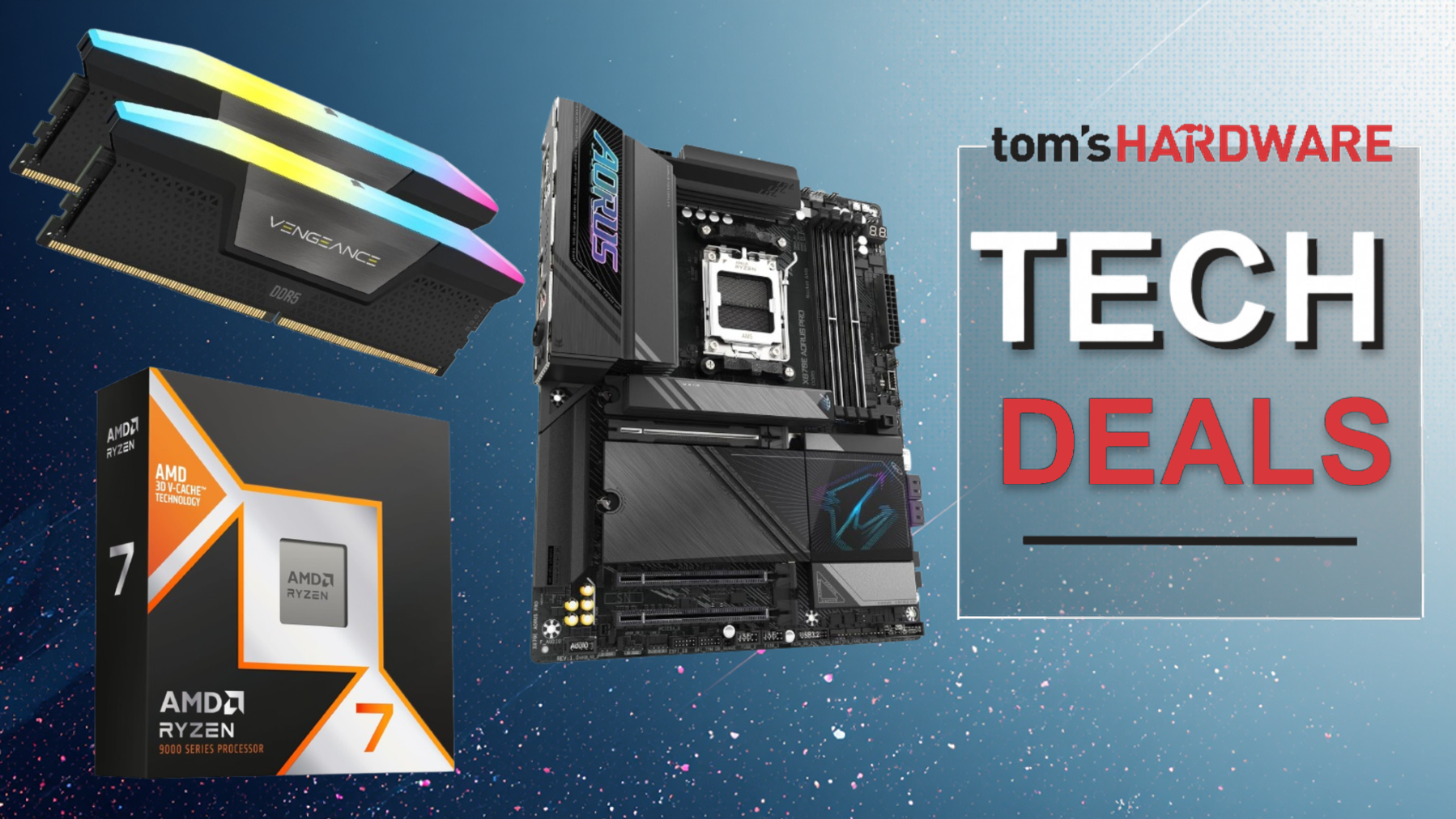 Snag 32GB of DDR5 memory, Ryzen 7 9800X3D, and Gigabyte X870E motherboard for $233 off — deal includes ‘free’ AIO in a four-item combo from Newegg