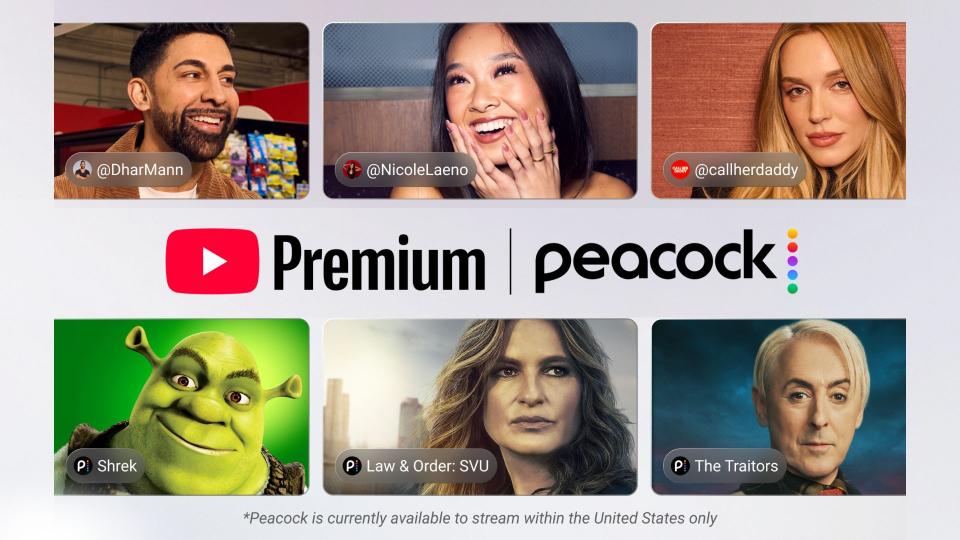 Peacock Subscription Coming to YouTube Premium at No Extra Cost