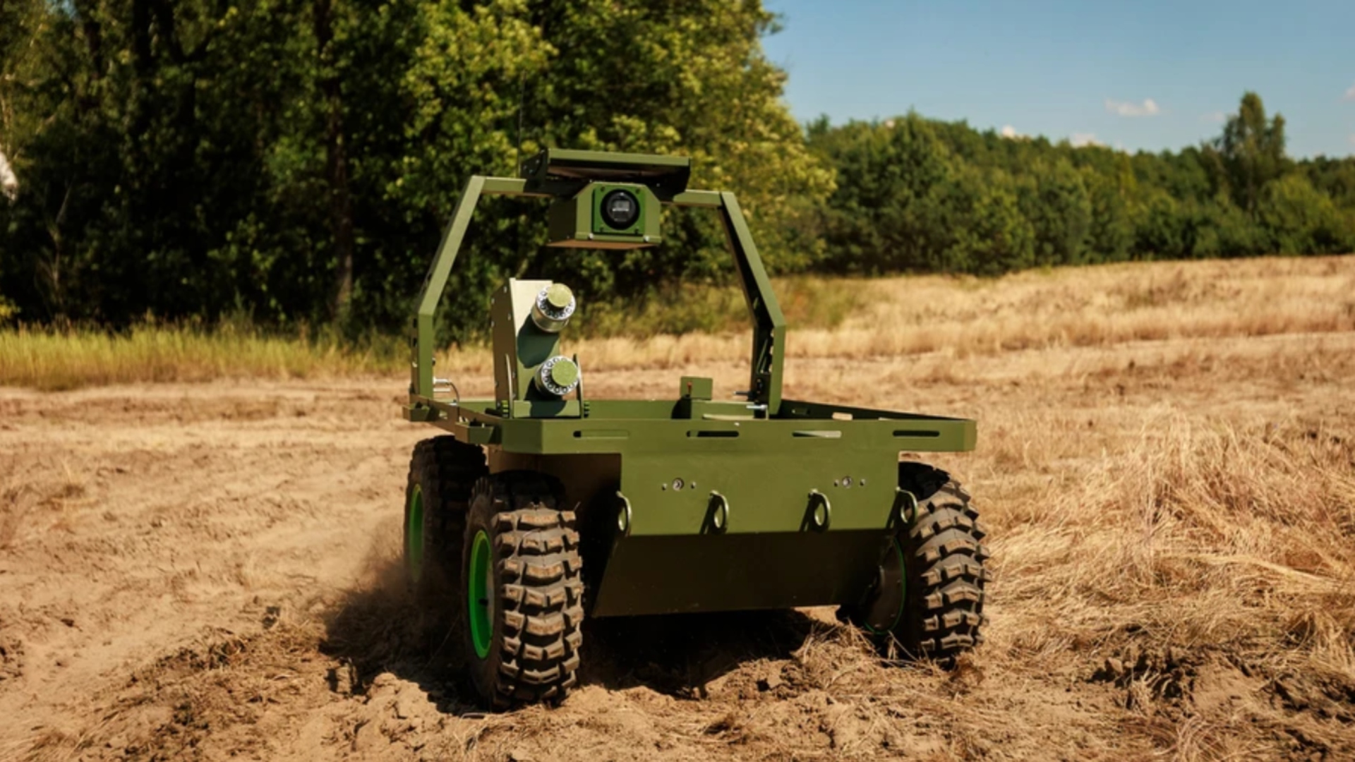 New Ukrainian robot traps attacking drones using airborne nets