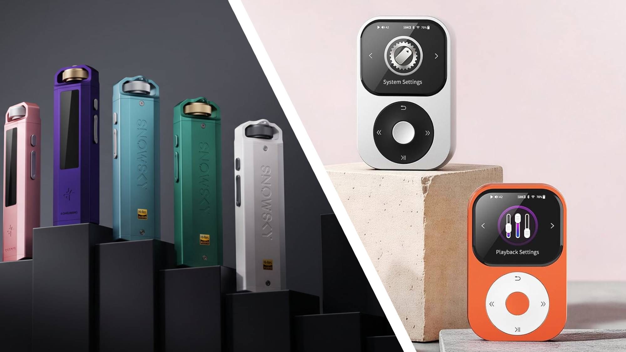 Two great budget audiophile brands just launched hi-res versions of the iPod nano and iPod shuffle respectively — and it’s perfect timing, because iPod nostalgia is so strong, there are whole ad campaigns for refurb versions