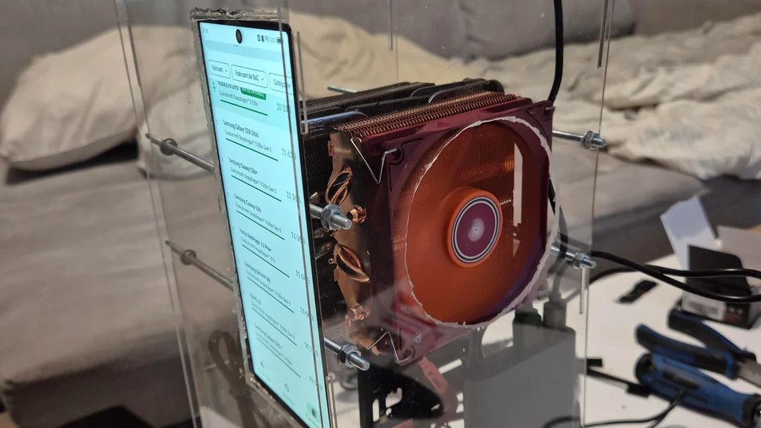 ‘One of the most insane things I’ve seen on Reddit in months’: 24GB Android phone is turned into a desktop PC by sandwiching it between two huge CPU coolers — and it can run Witcher 3
