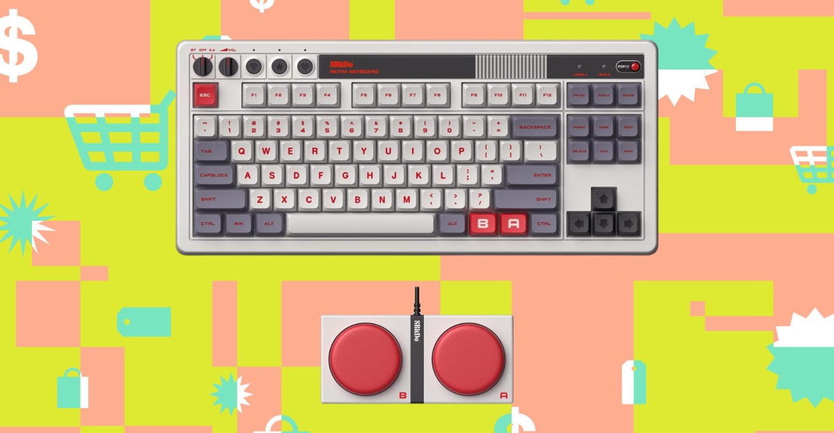 This 8BitDo mechanical keyboard has an extra keypad and is 30 percent off