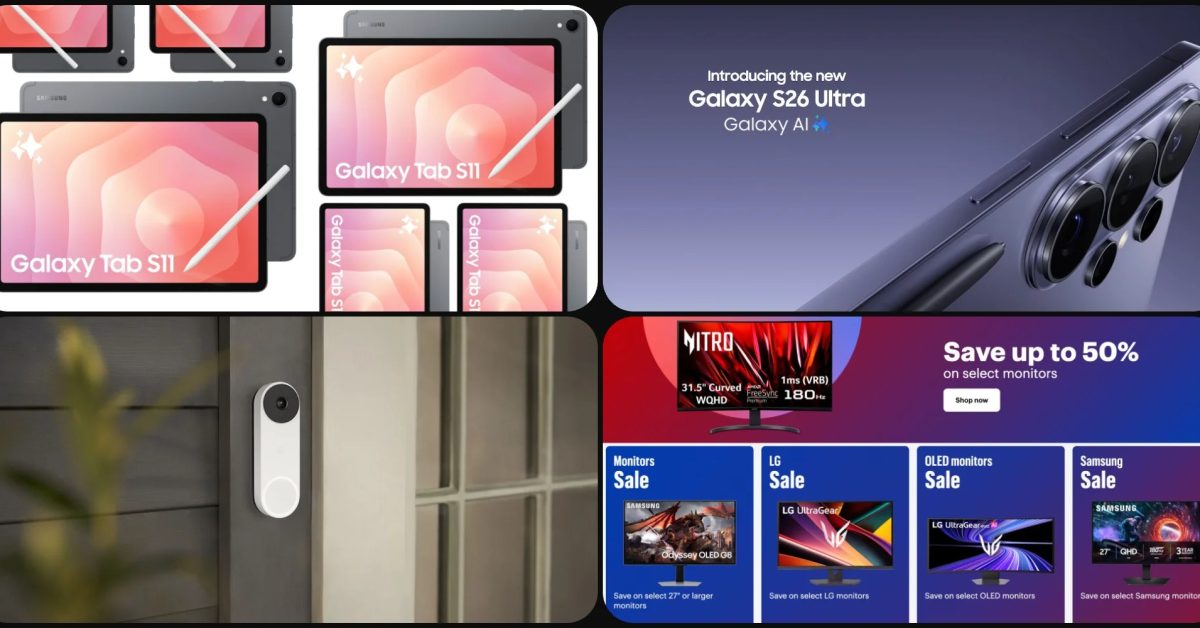 Deals: Galaxy Tab S11 up to $325 off, best Fold 8 pre-order offers, Nest Doorbell from just $65, monitors, more