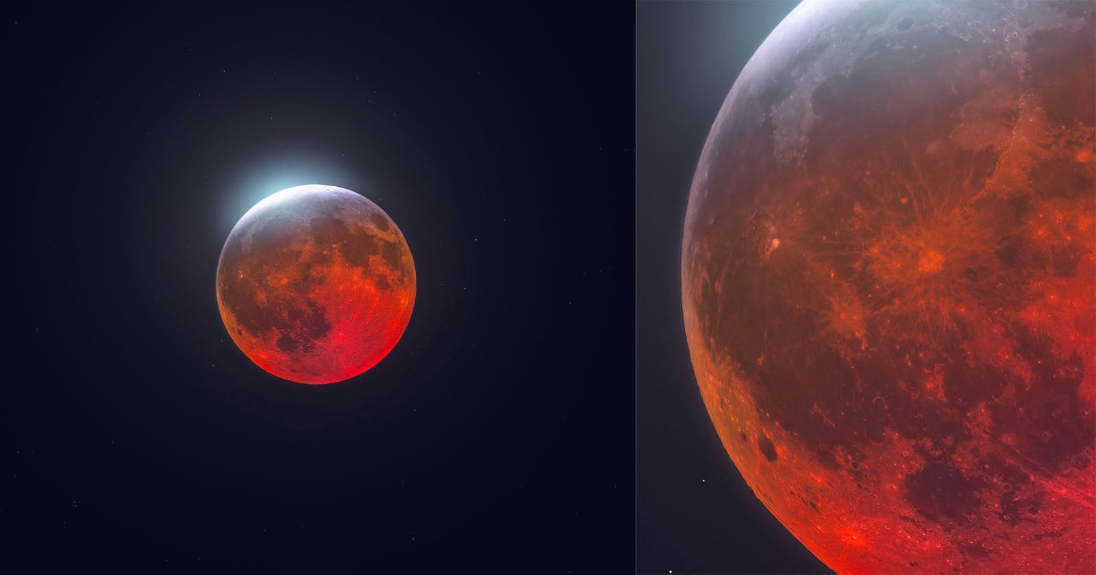 Photographer Captures Blood Moon From the Parking Lot of a Quality Inn
