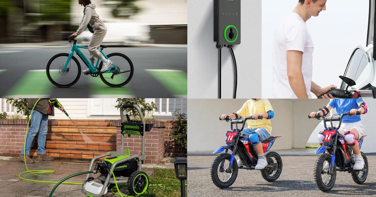 Aventon Labor Day Sale drops Soltera 2.5 e-bike to $999 low, Autel 40A level 2 smart AI EV charger $376, Greenworks, Navee, more