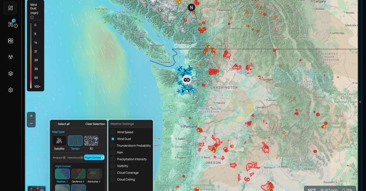 BRINC drones now come with live wildfire and smoke tracking