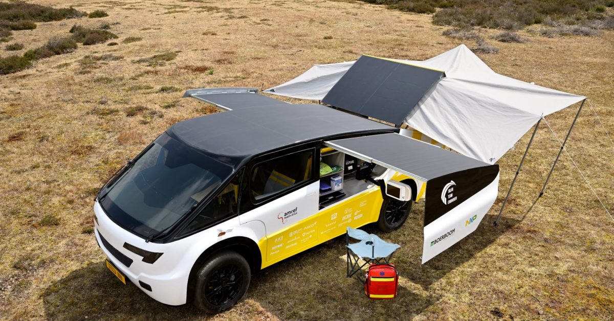 This solar-powered ‘ambulance’ has a range of up to 444 miles