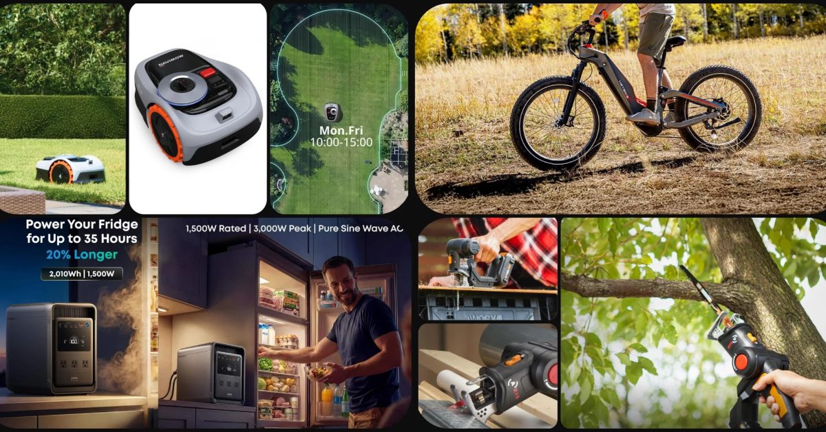 Anker SOLIX 2kWh power station $600, Segway Navimow i105N Robot $140 off, WORX 2-in-1 reciprocating saw $73, more