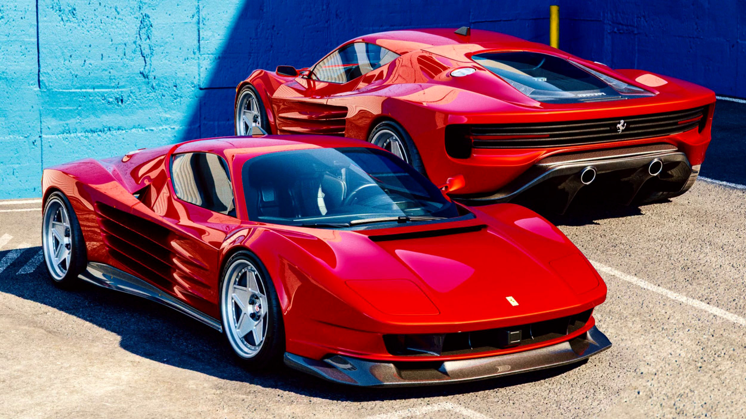 The Testarossa Ferrari Couldn’t Legally Build Just Showed Up As A Render | Carscoops