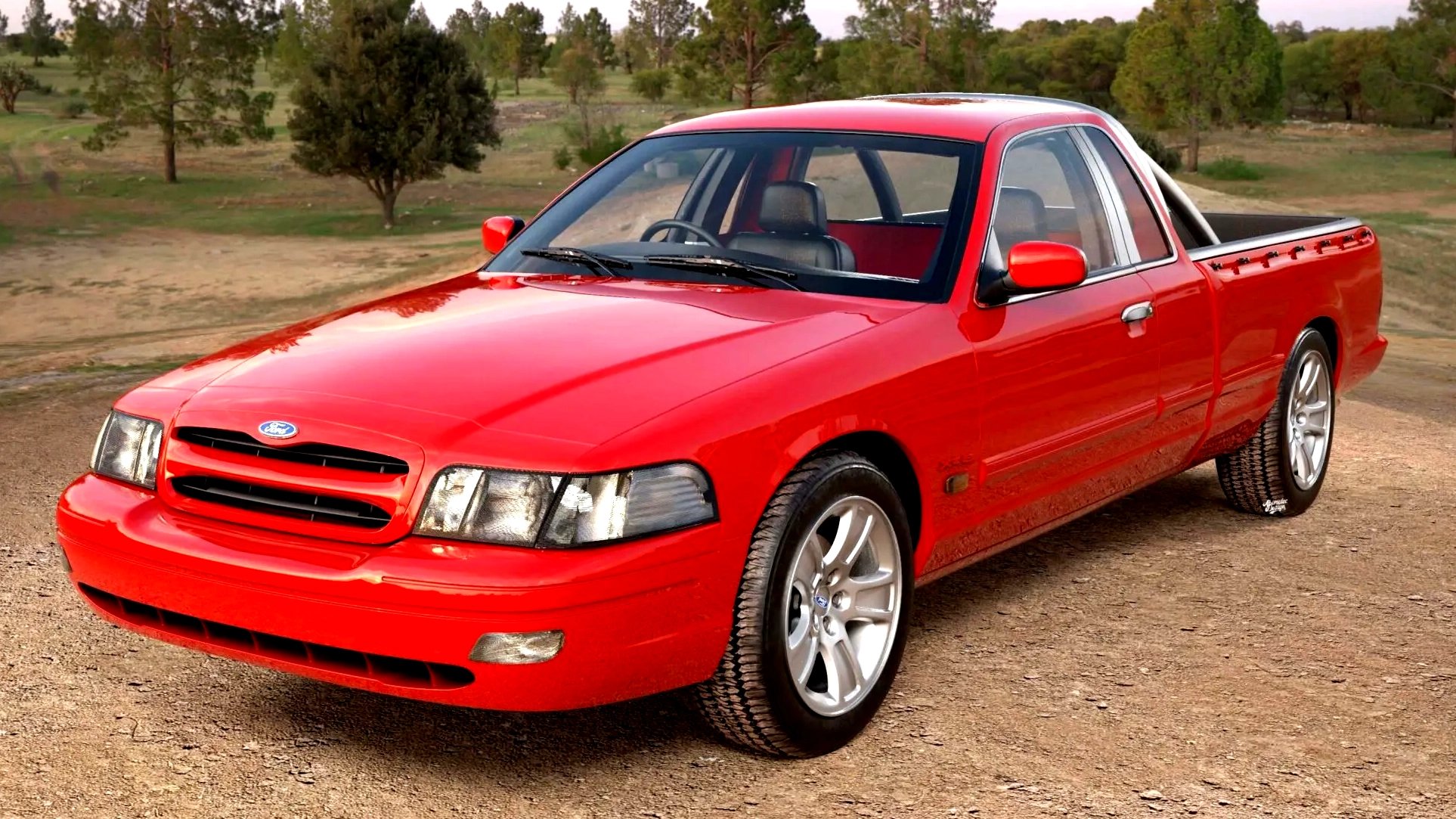 Ford Almost Sold Australia A Crown Vic, And This Render Shows The Falcon Ute It Missed | Carscoops