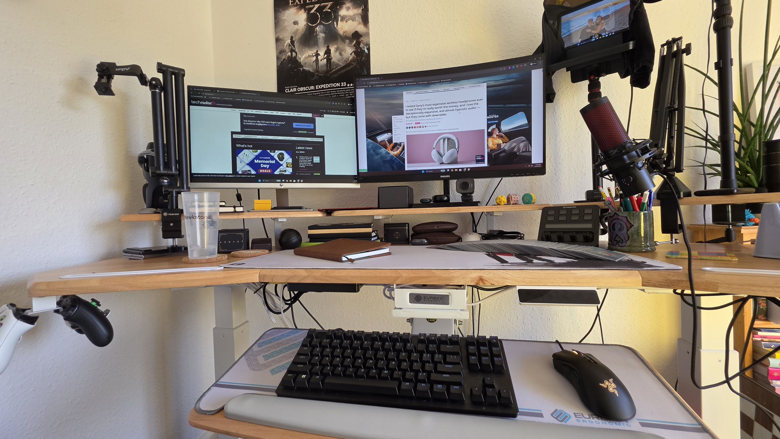 My fiancée didn’t want a standing desk — and now she tries to kick me out of mine as often as she can