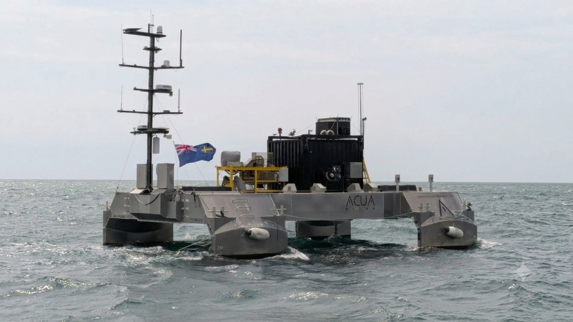 A crewless British boat just proved it can send drones into dangerous waters