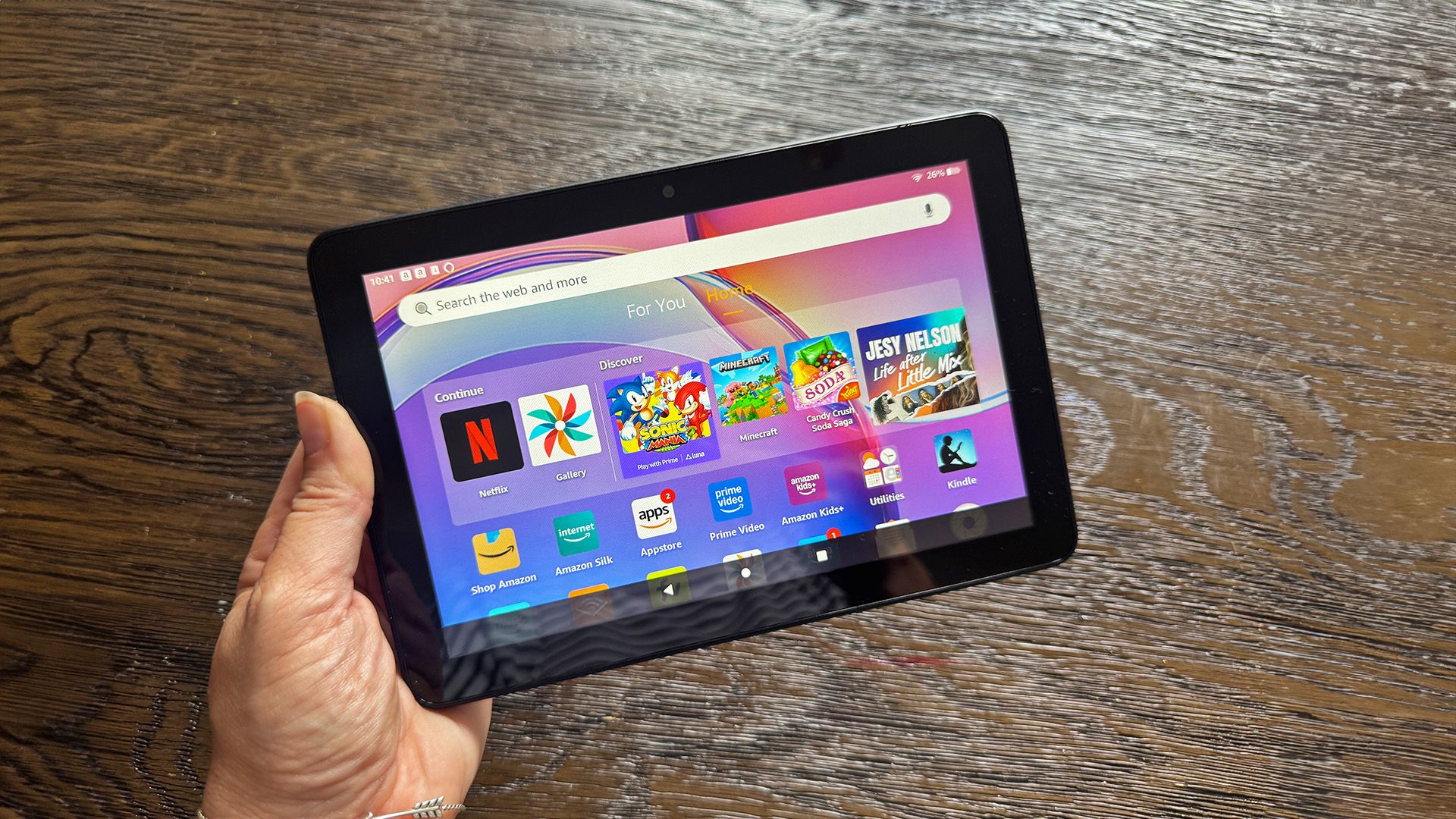 It might look a bit boring on paper, but Amazon’s 8-inch tablet has one or two surprises up its sleeve.