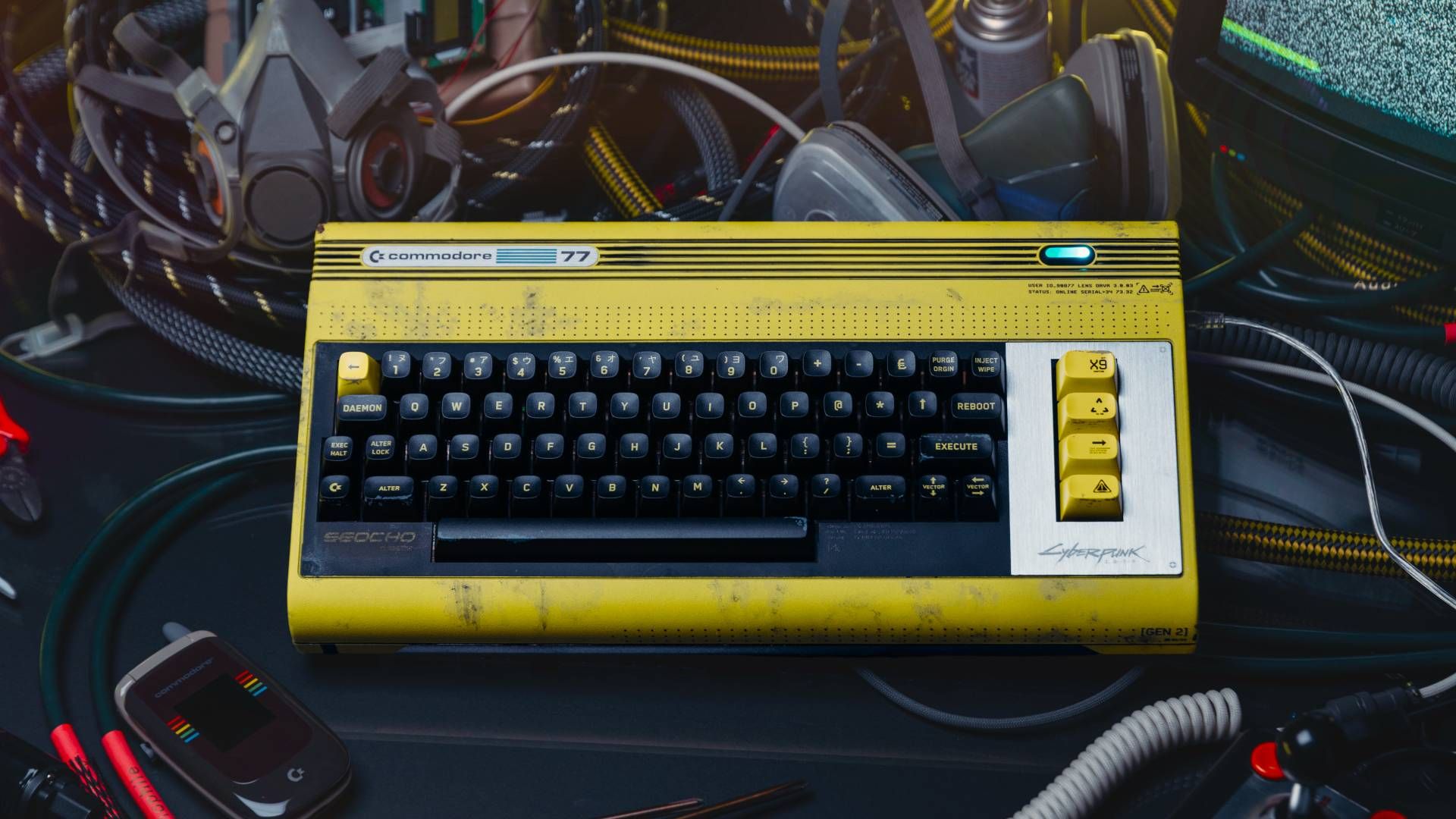 The Commodore 77 looks like a C64 Ultimate for Edgerunners, but it also “brings a slice of Cyberpunk 2077 and Night City to the long-established C64 demo scene”