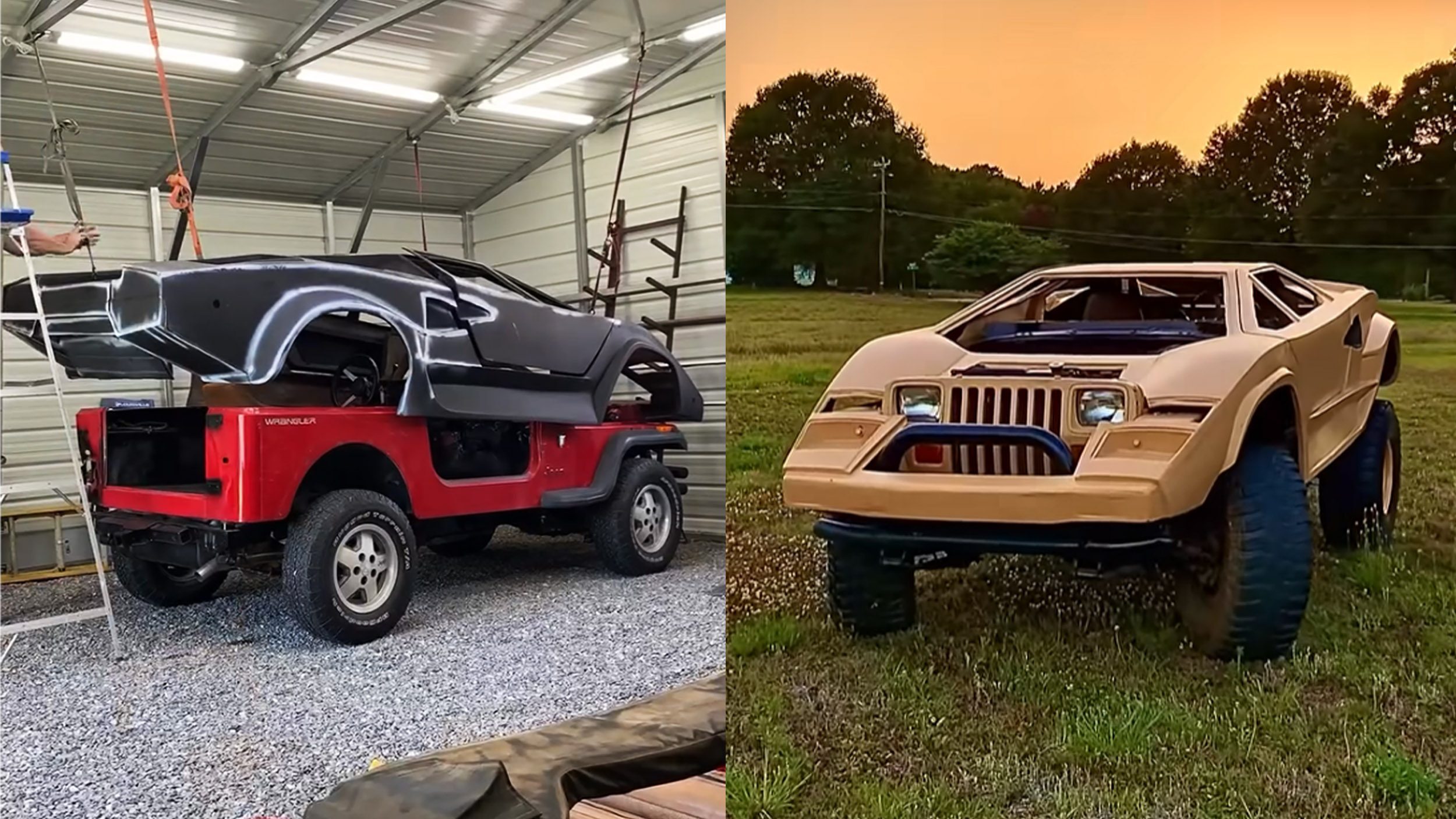 Jeeporghini Looks Like A Countach Giving Birth To A Wrangler | Carscoops