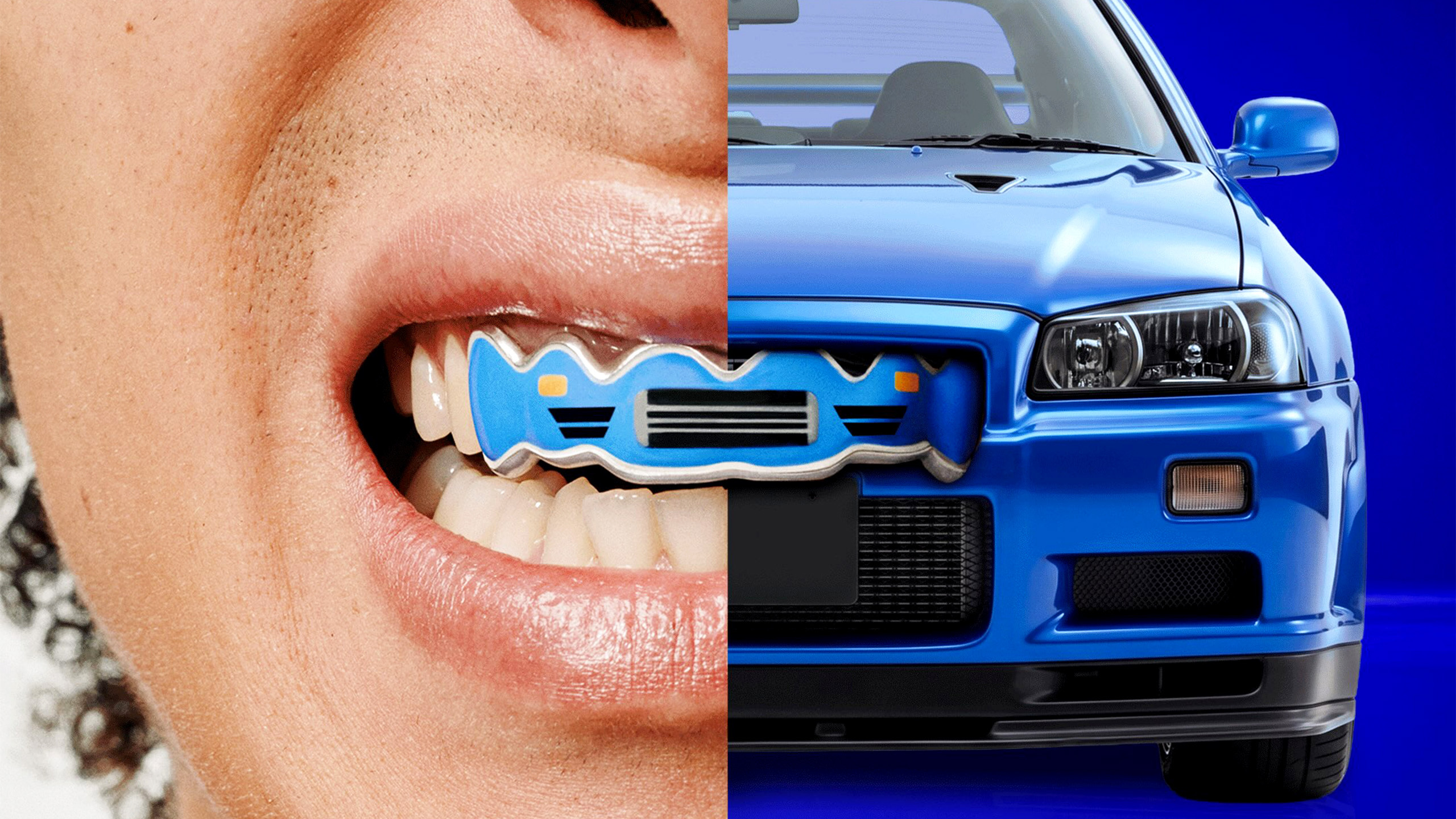 Nismo’s Newest Collab Is A Set Of Grillz Shaped Like An R34 Grille For Your Teeth | Carscoops