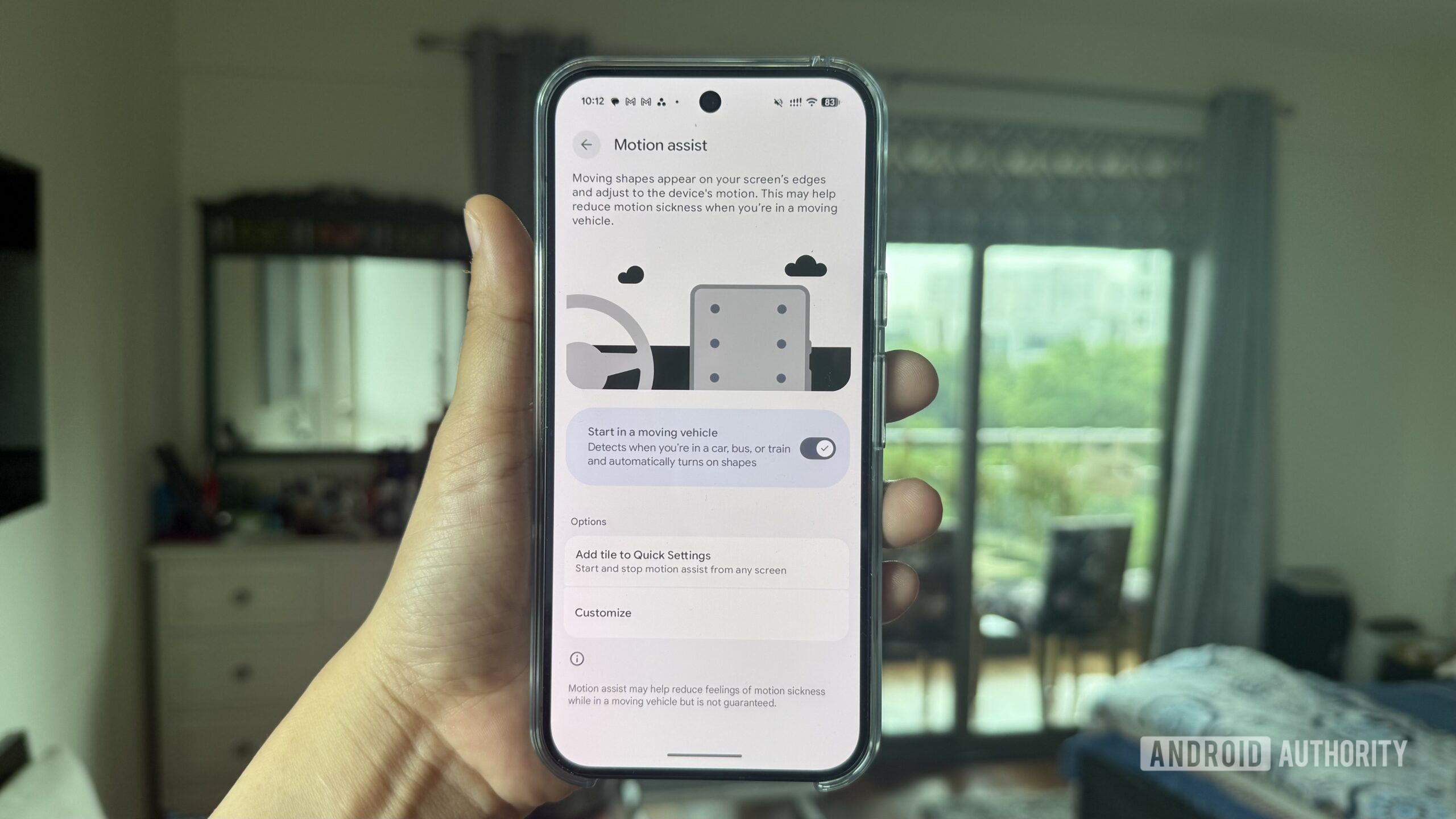 Google’s clever Android 17 motion sickness feature is finally rolling out