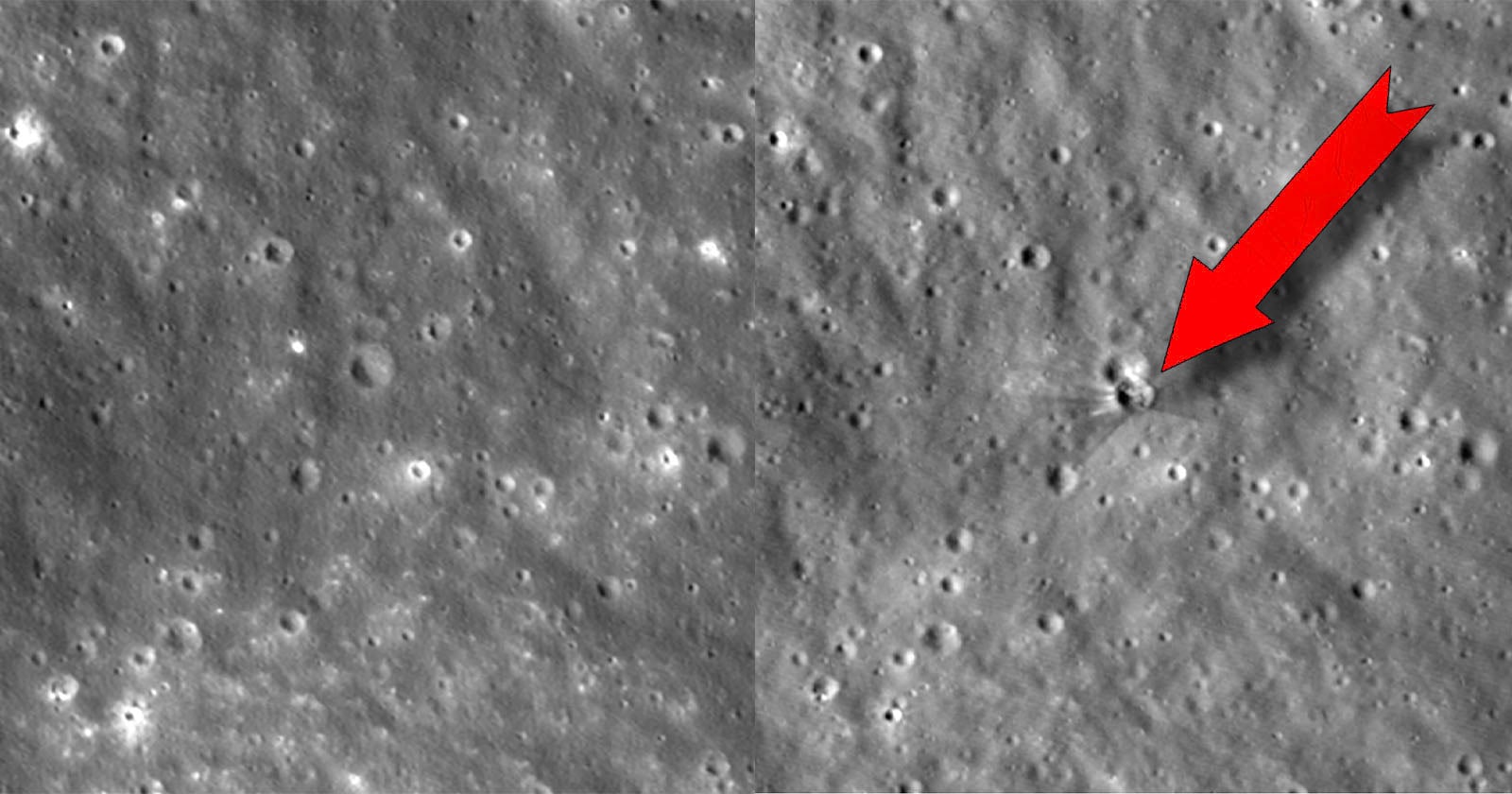 NASA Images Confirm Moon Crater Made by SpaceX Rocket