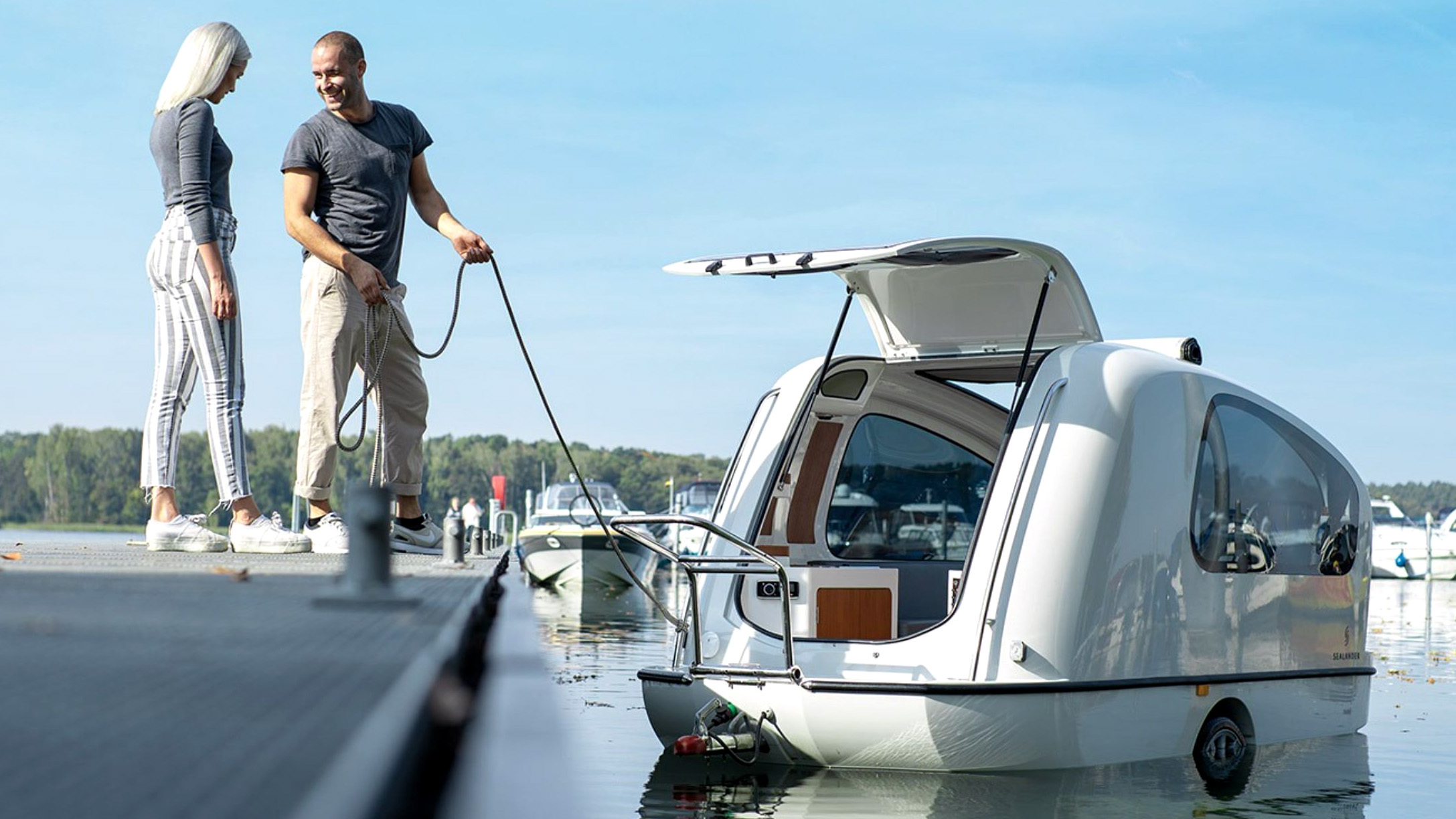 Finally, A Camper Trailer You Can Cruise Across A Lake For The Price of A Toyota | Carscoops