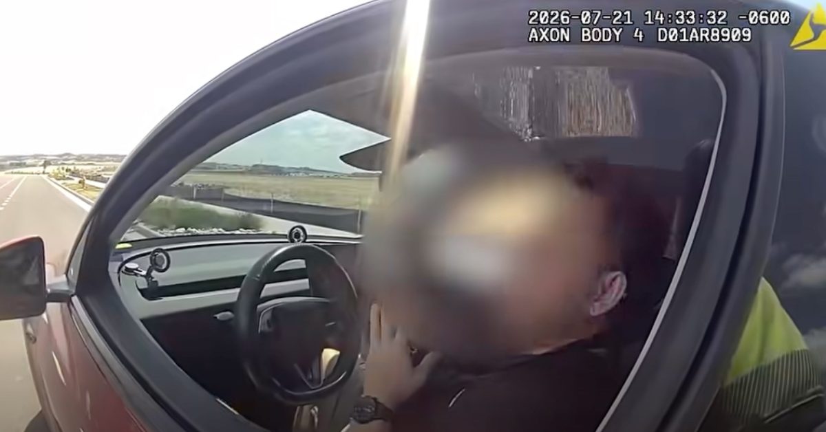 Watch Tesla driver plea with police after FSD drove 64 mph in a 45