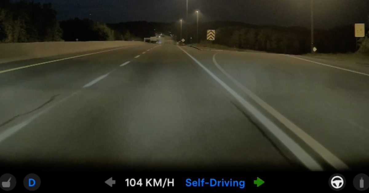 Tesla FSD v14 swerved and try to drive me into a ditch for no reason